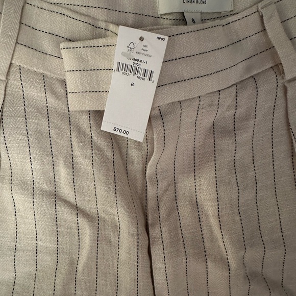 NEW Banana Republic - Linen-Blend Stripe Trouser Short - Picture 9 of 10